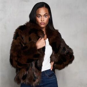 Luxurious Brown Faux Fur Jacket jacket by paparazzi